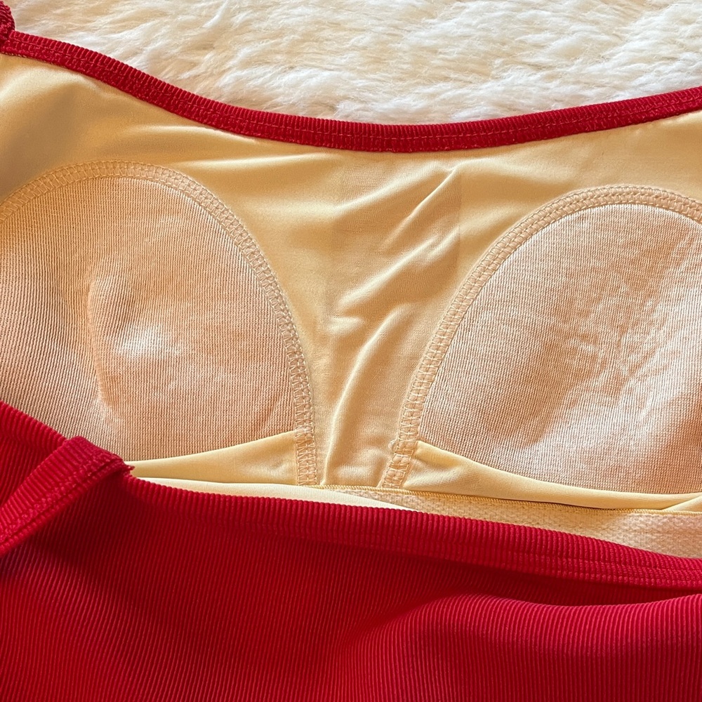 Elegant Red Women's Swim Set Sz 12 - Picture 4 of 4